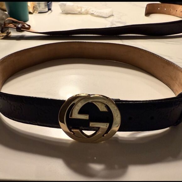 Gucci GG black belt - Picture 4 of 6